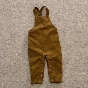 Tea Collection Mustard Brown Corduroy Overalls